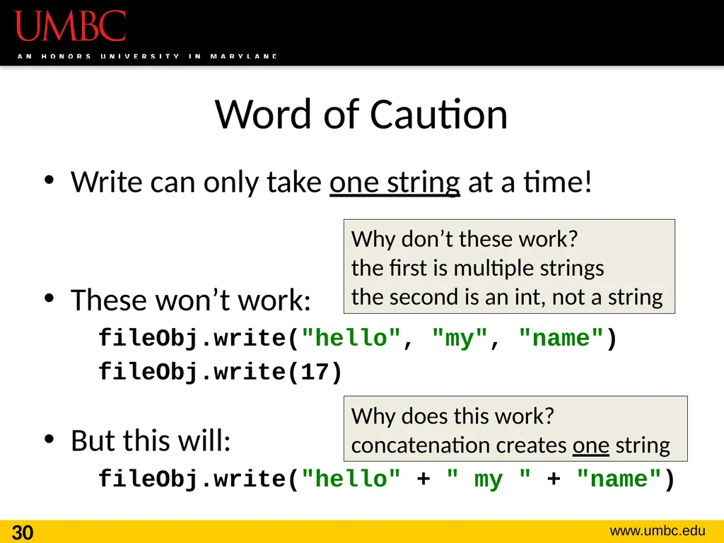 CMSC201 Computer Science I for Majors Lecture 16 – - slide 30 of 39
