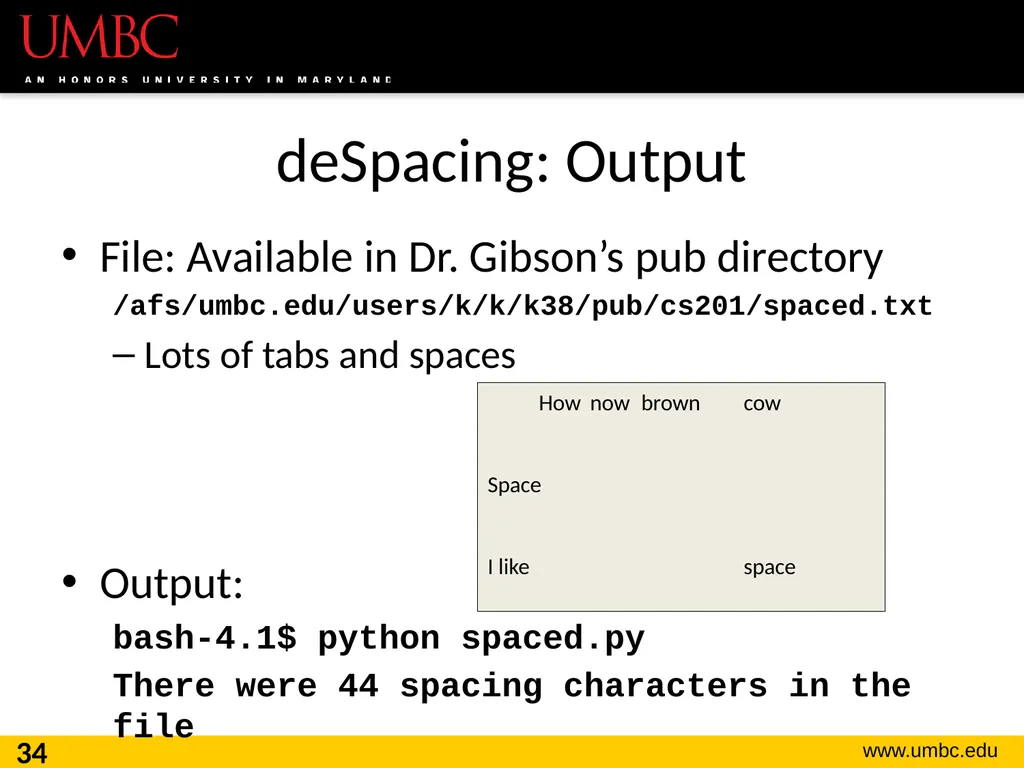 CMSC201 Computer Science I for Majors Lecture 16 – - slide 34 of 39