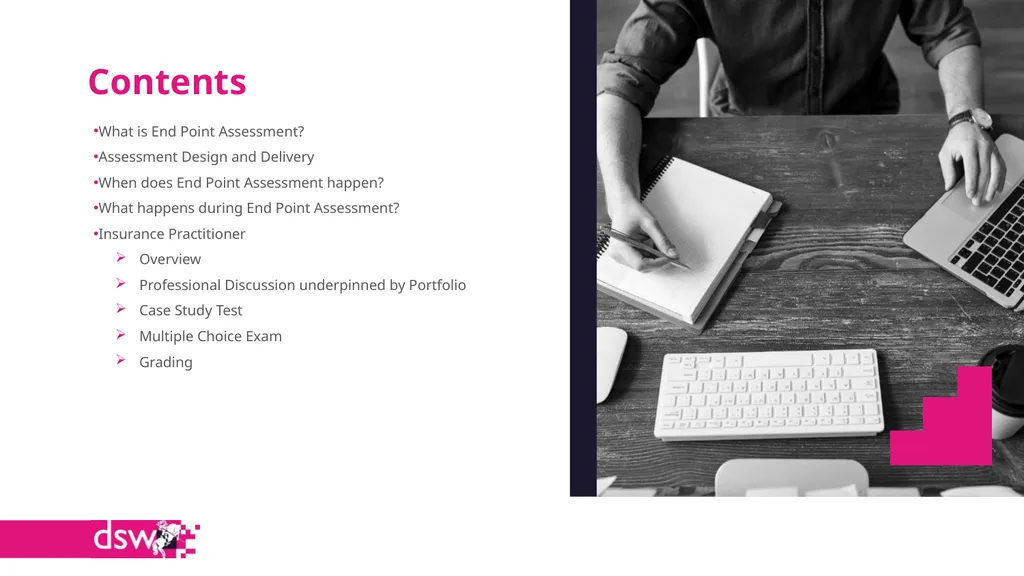 DSW End Point Assessment Insurance Practitioner - slide 3 of 19