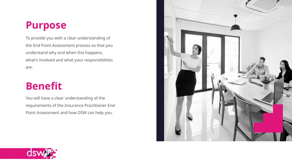 DSW End Point Assessment Insurance Practitioner - slide 2 of 19