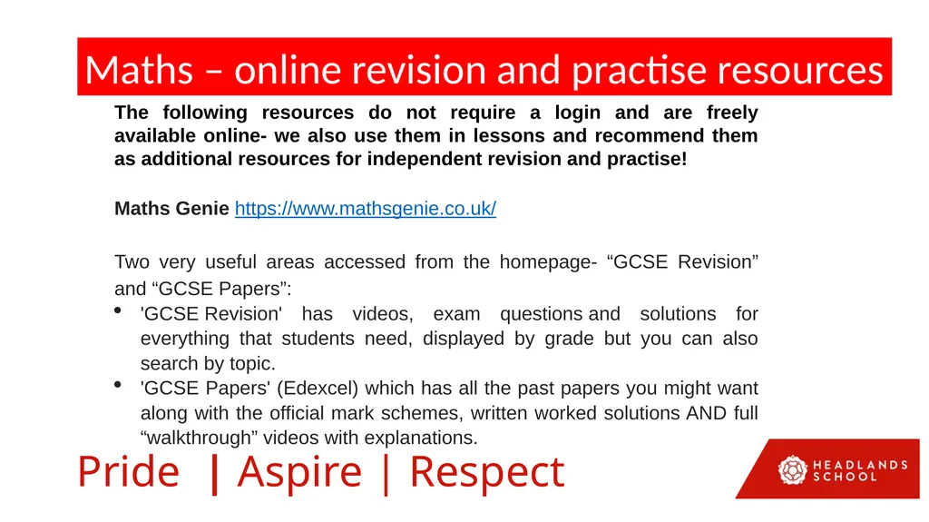 Mr Fraser’s 5 Top Tips for success in your GCSE - slide 8 of 14