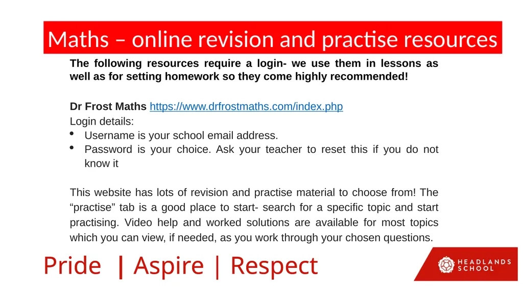 Mr Fraser’s 5 Top Tips for success in your GCSE - slide 2 of 14