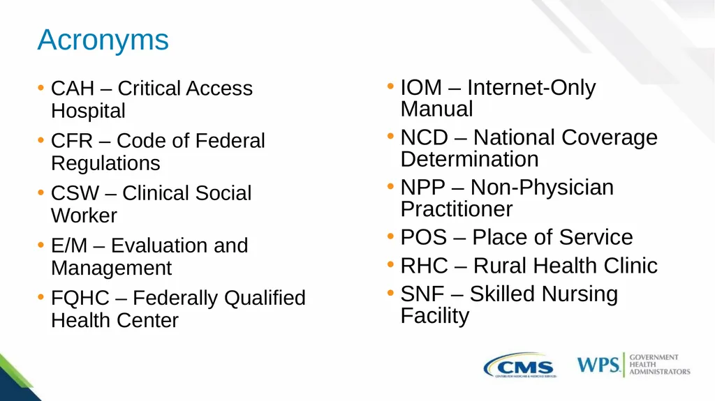 Medicare Incident to Guidelines March 2024 - slide 3 of 35