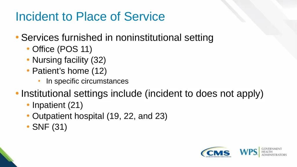 Medicare Incident to Guidelines March 2024 - slide 10 of 35