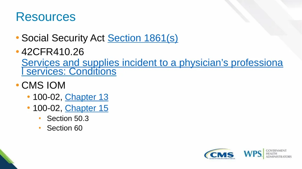 Medicare Incident to Guidelines March 2024 - slide 31 of 35