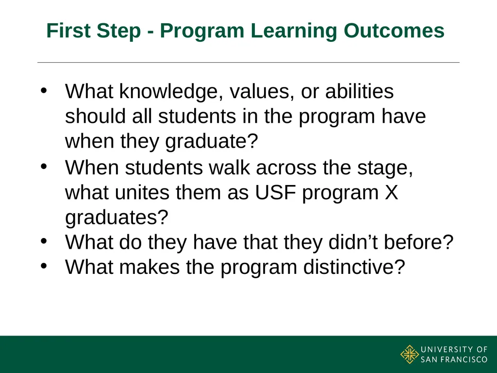 Writing Effective Program Learning Outcomes - slide 4 of 19