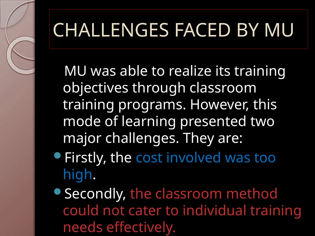 E-LEARNING INITIATIVES AT MOTOROLA PRESENTED BY: - slide 6 of 18