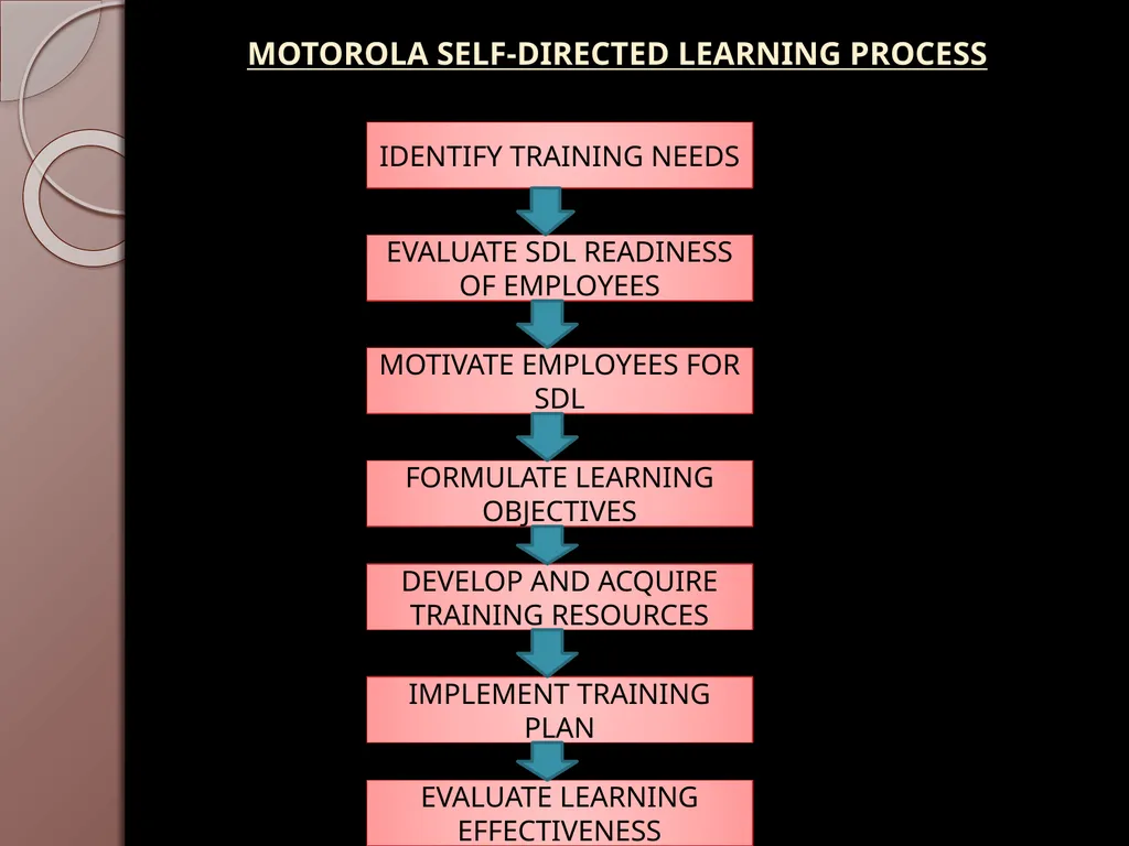 E-LEARNING INITIATIVES AT MOTOROLA PRESENTED BY: - slide 9 of 18