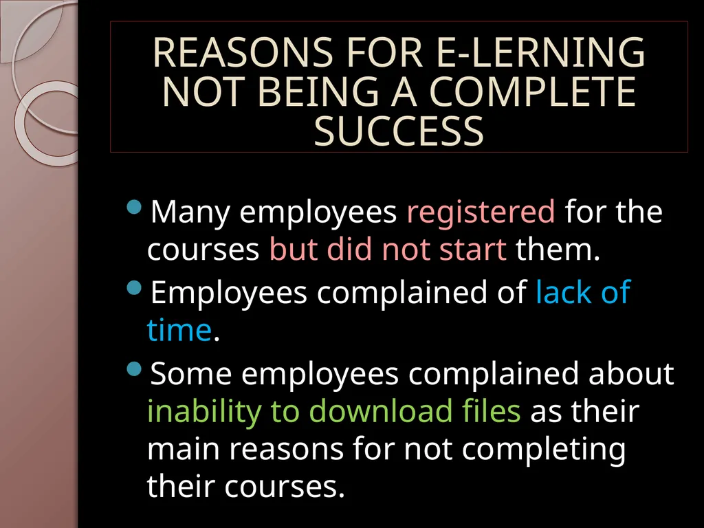 E-LEARNING INITIATIVES AT MOTOROLA PRESENTED BY: - slide 14 of 18