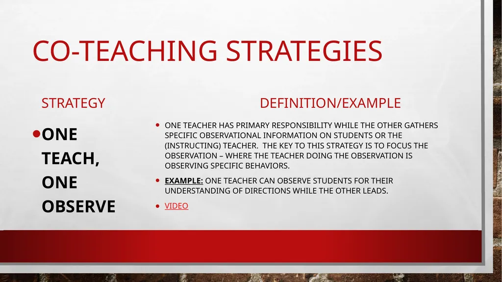 Co-teaching in student teaching A winning - slide 16 of 21