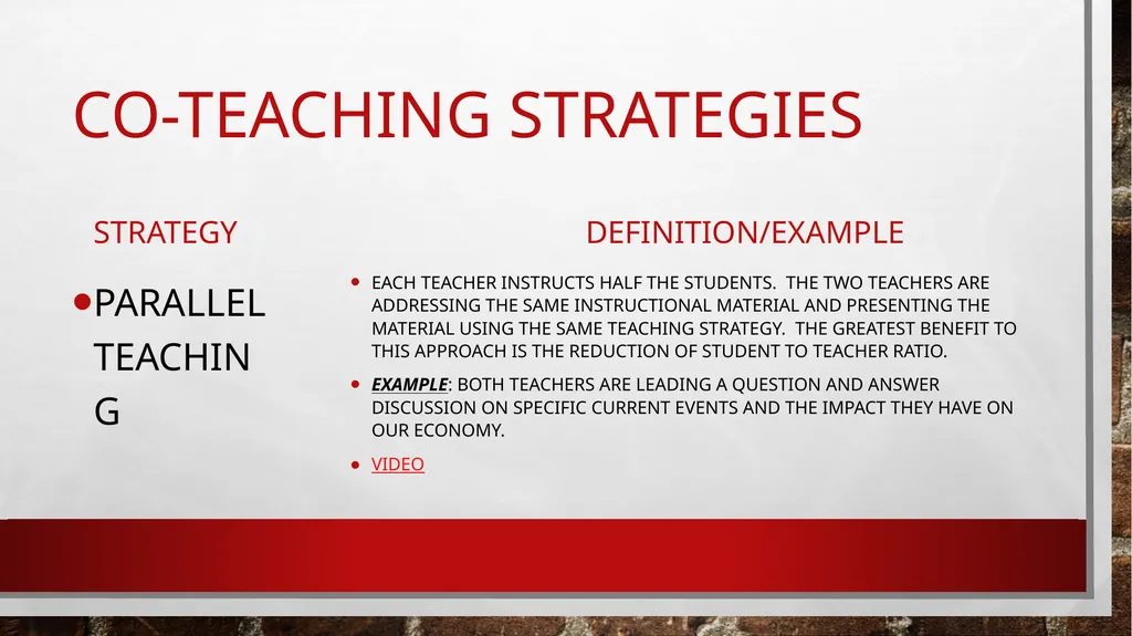 Co-teaching in student teaching A winning - slide 18 of 21
