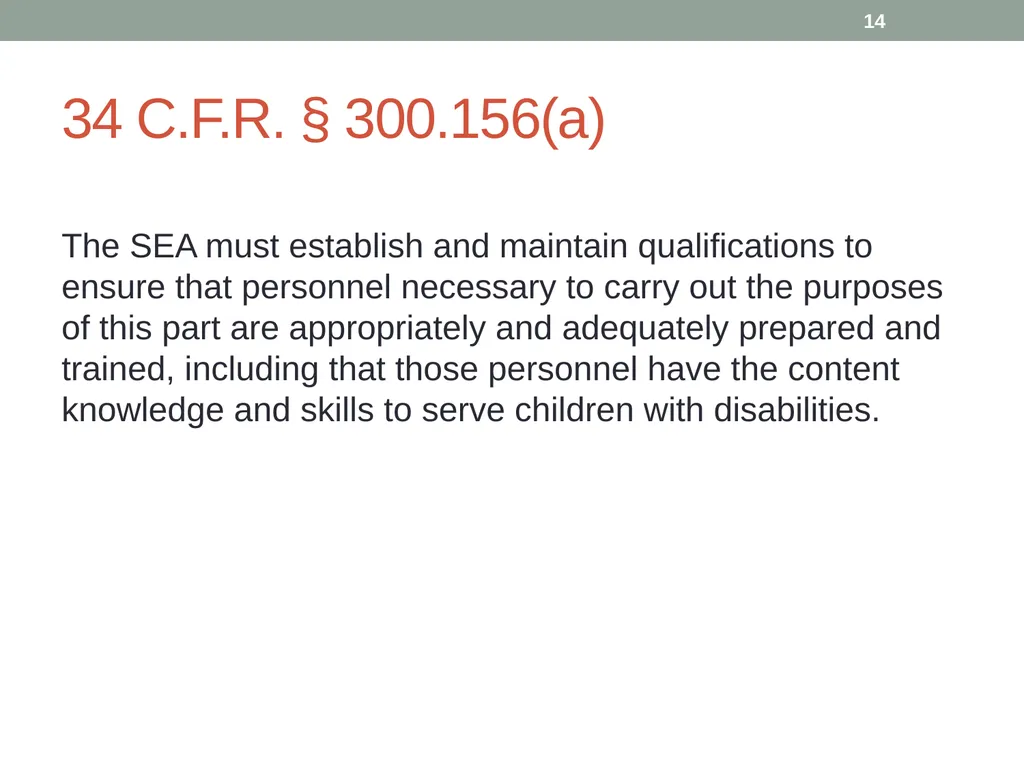 Highly qualified requirements Wyoming Department - slide 14 of 39