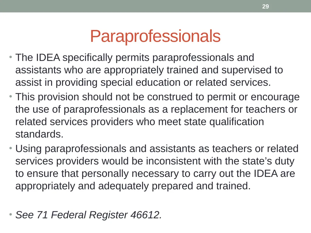Highly qualified requirements Wyoming Department - slide 29 of 39