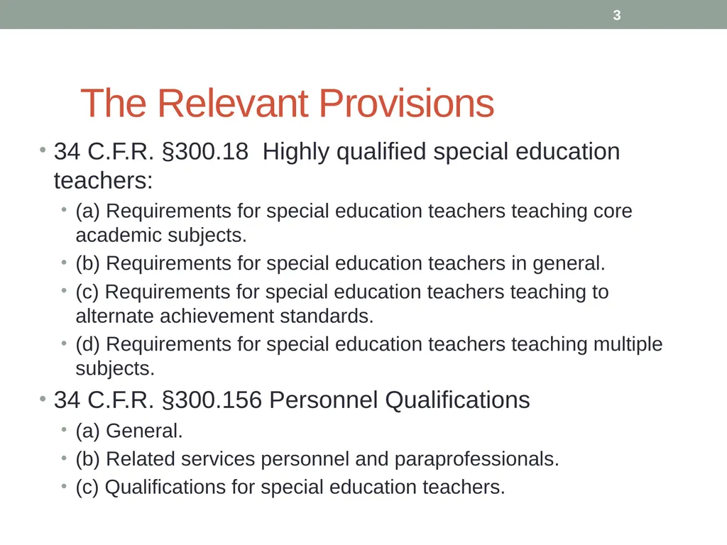 Highly qualified requirements Wyoming Department - slide 3 of 39