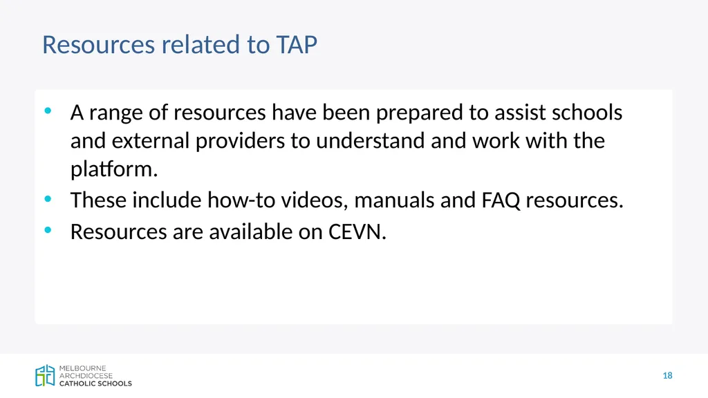 CECV Accreditation Policy and Teacher - slide 18 of 19