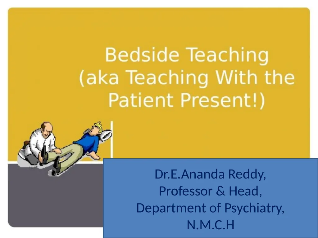 Dr.E.Ananda Reddy, Professor & Head, Department of - slide 1 of 33