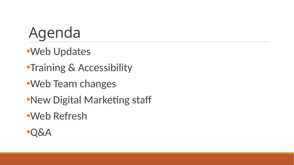 WordPress Unit Web Coordinators Monthly Summit – - slide 2 of 8