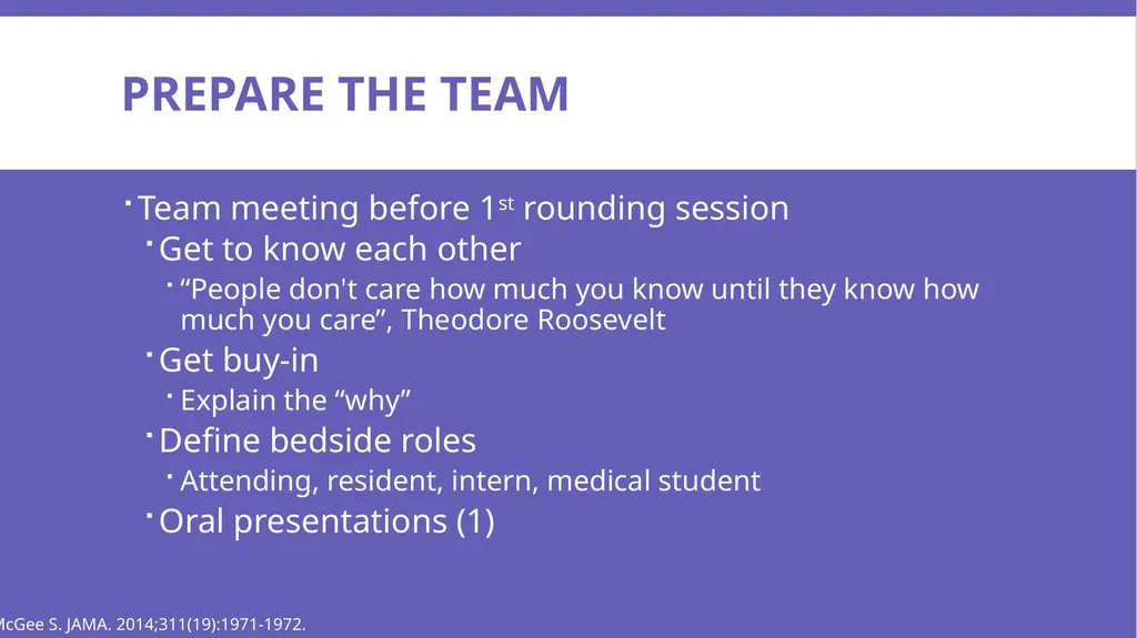 Effective & efficient Bedside teaching UWSOM CLIME - slide 19 of 36