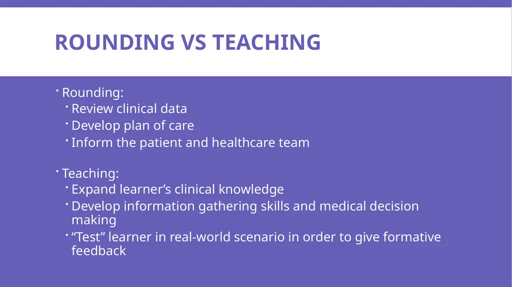 Effective & efficient Bedside teaching UWSOM CLIME - slide 14 of 36