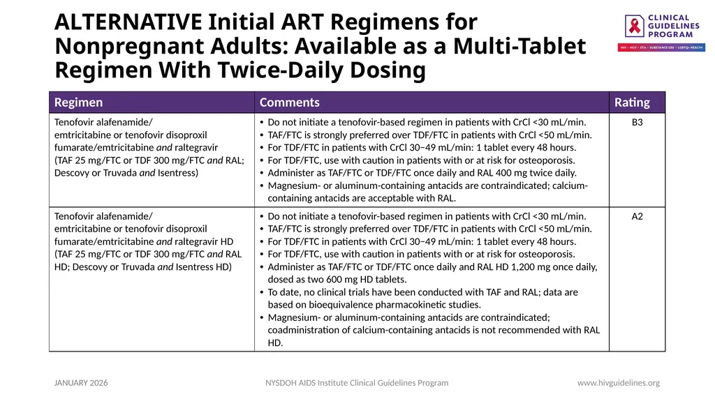 Selecting an Initial ART Regimen - slide 13 of 34