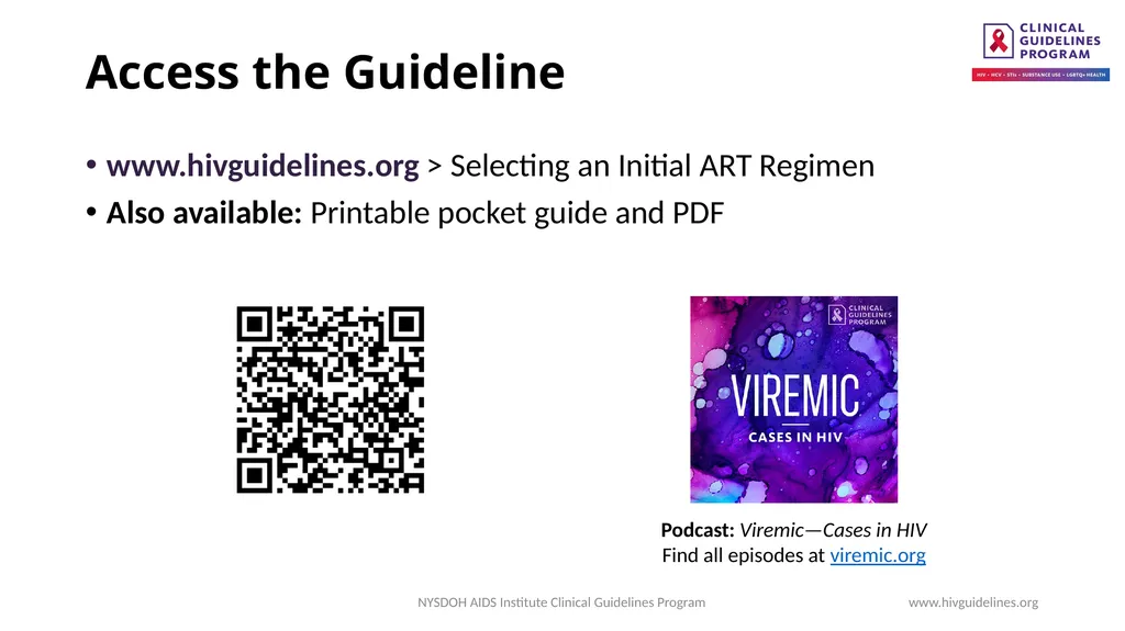 Selecting an Initial ART Regimen - slide 34 of 34