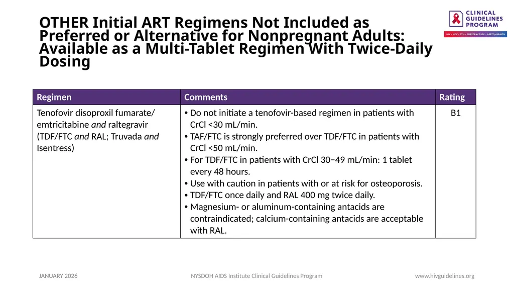Selecting an Initial ART Regimen - slide 16 of 34