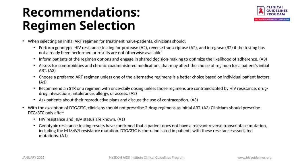 Selecting an Initial ART Regimen - slide 3 of 34