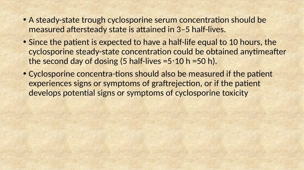 Cyclosporine Cyclosporine is a cyclic polypeptide - slide 28 of 33