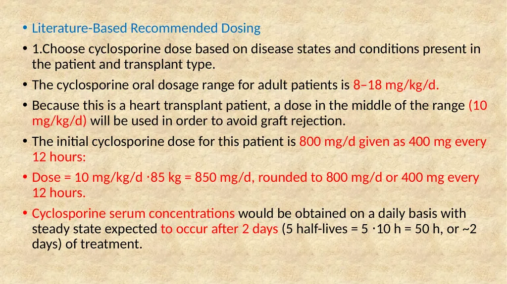Cyclosporine Cyclosporine is a cyclic polypeptide - slide 23 of 33