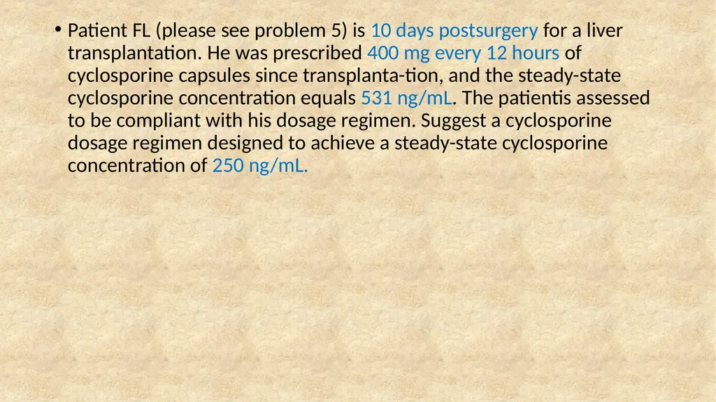 Cyclosporine Cyclosporine is a cyclic polypeptide - slide 26 of 33