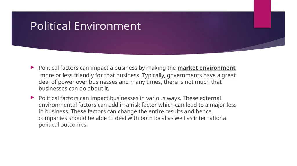 Environment of Business Dr. S. Arunprasad Asst. - slide 8 of 19