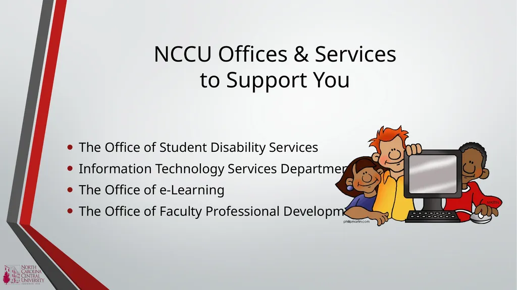 NCCU ACCESSIBILITY BASICS Module 1 of the NCCU - slide 9 of 12