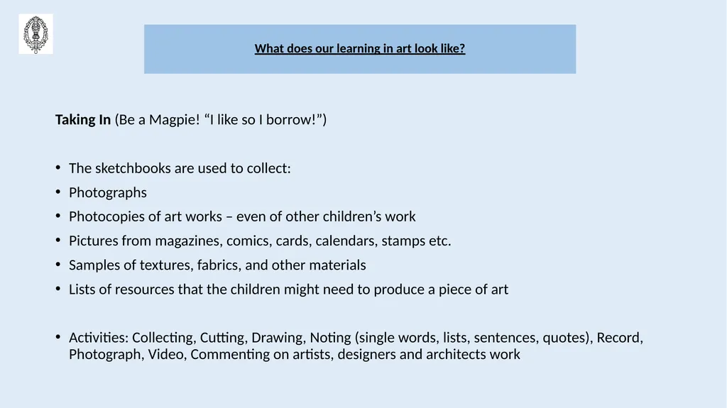 Holmes Chapel Primary School Art and Design - slide 5 of 18