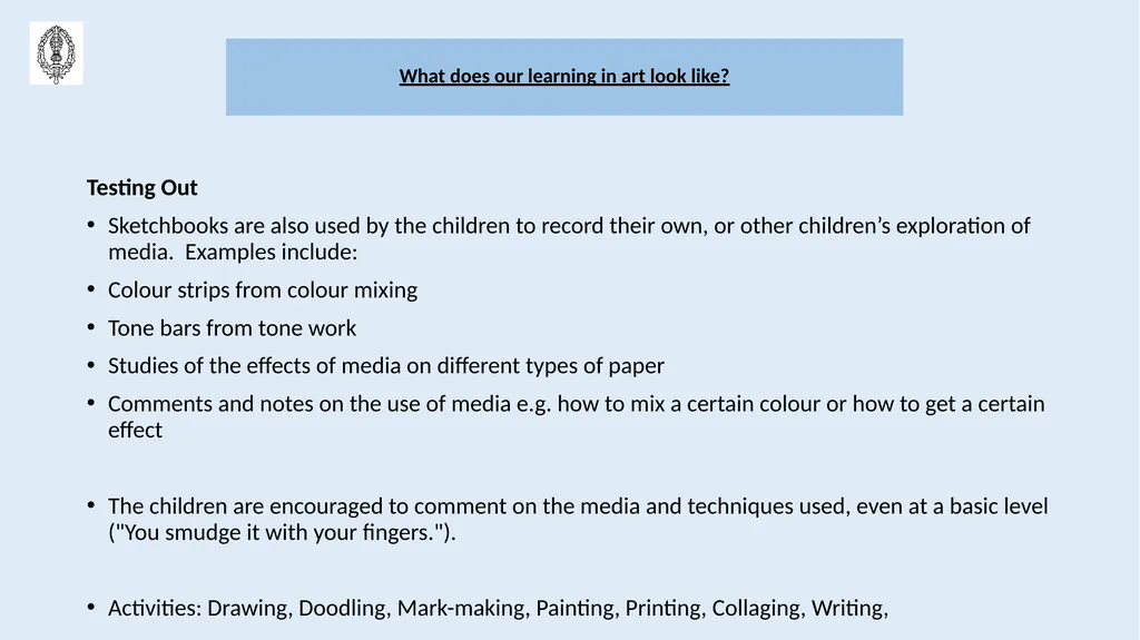 Holmes Chapel Primary School Art and Design - slide 6 of 18