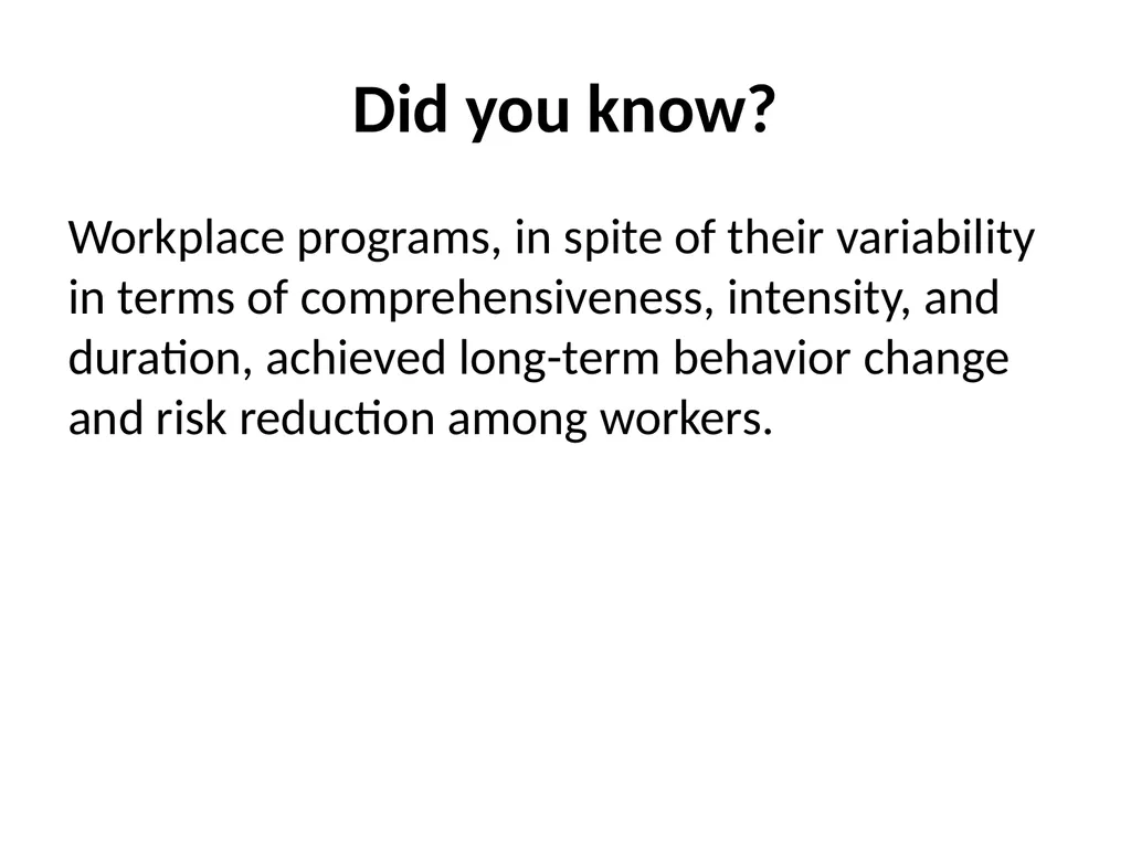 Promote Physical Activity in the Workplace What - slide 10 of 18