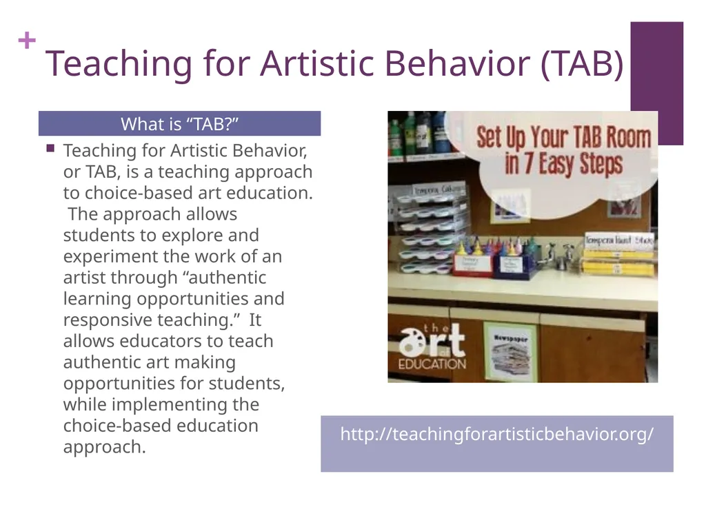 Choice-Based Art Teaching for Artistic Behaviors - slide 9 of 13