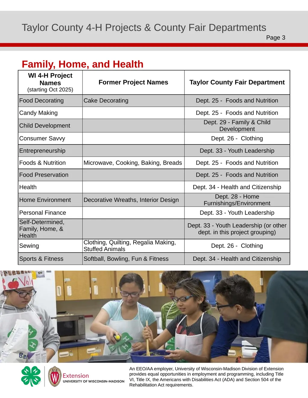 Taylor County 4-H Projects & County Fair - slide 3 of 6