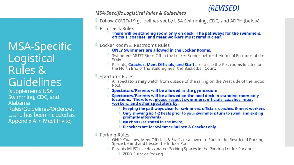 MSA Swim Meet Supplemental Data Package Observed - slide 4 of 6