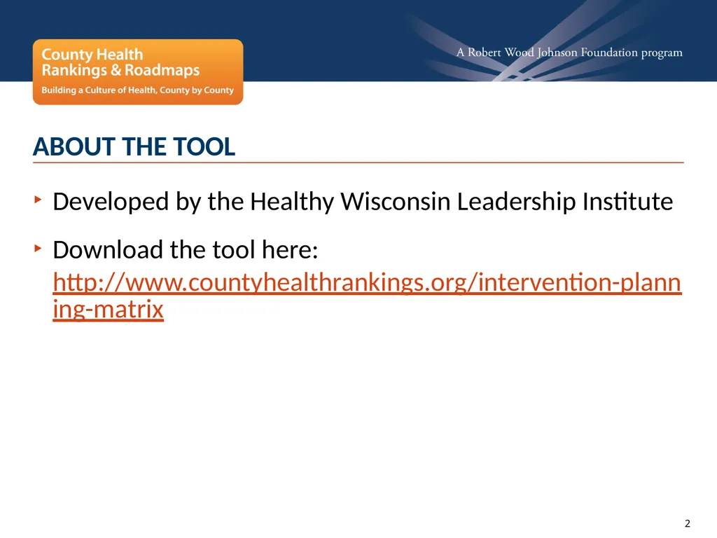 INTERVENTION PLANNING MATRIX Activity to support - slide 2 of 7