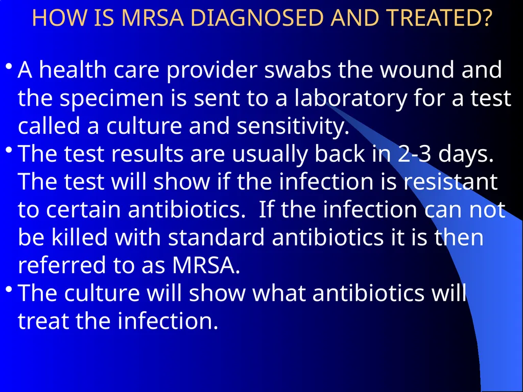 MRSA METHICILLIN-RESISTANT STAPHYLOCOCCUS AUREUS - slide 10 of 11