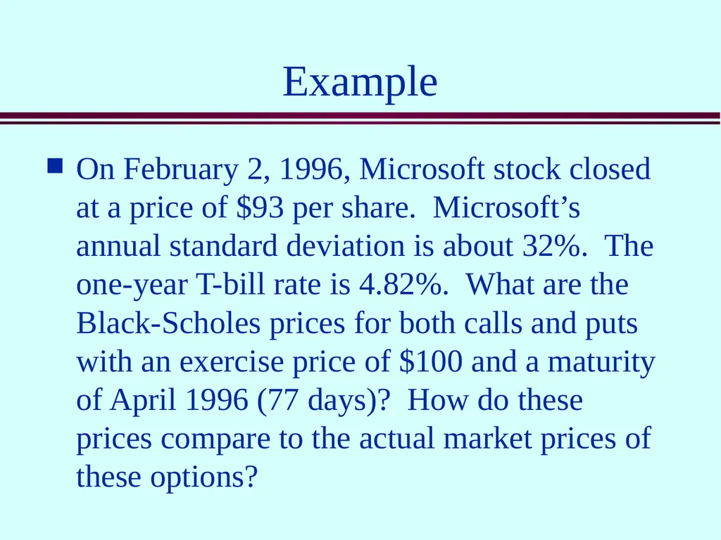 Class 5 Option Contracts Options A call option is - slide 40 of 52
