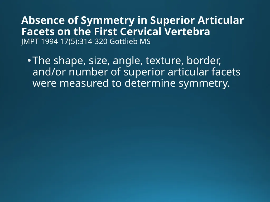 Blair Upper Cervical Research Hour 3 Blair - slide 2 of 40