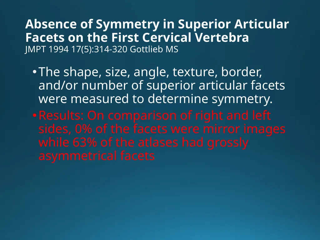 Blair Upper Cervical Research Hour 3 Blair - slide 3 of 40