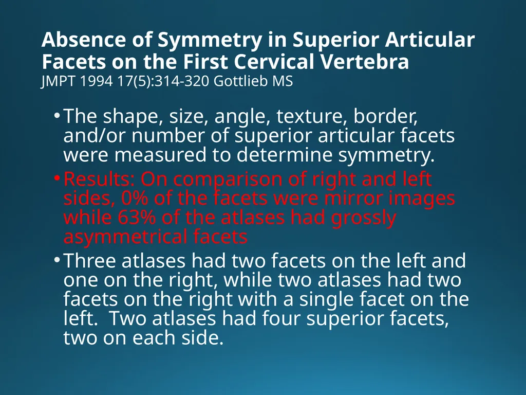 Blair Upper Cervical Research Hour 3 Blair - slide 4 of 40