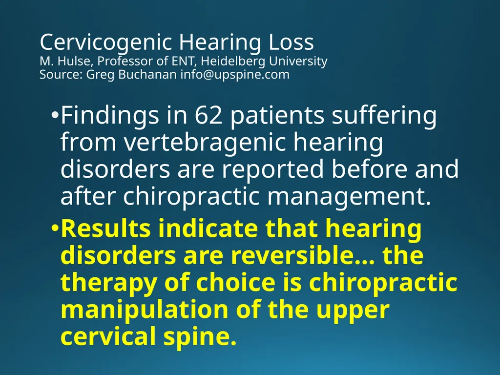 Blair Upper Cervical Research Hour 3 Blair - slide 24 of 40