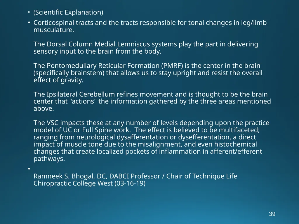 Blair Upper Cervical Research Hour 3 Blair - slide 39 of 40