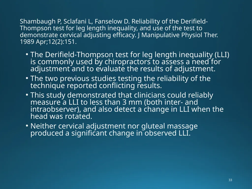 Blair Upper Cervical Research Hour 3 Blair - slide 33 of 40