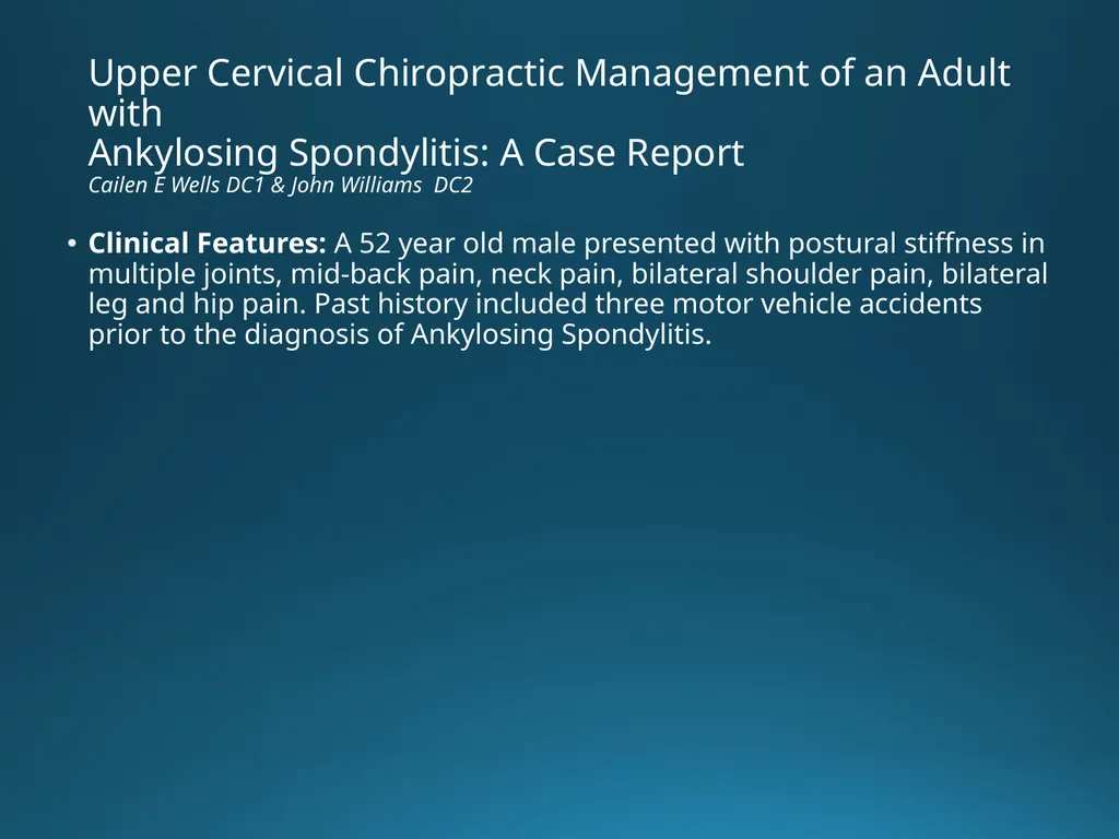 Blair Upper Cervical Research Hour 3 Blair - slide 19 of 40