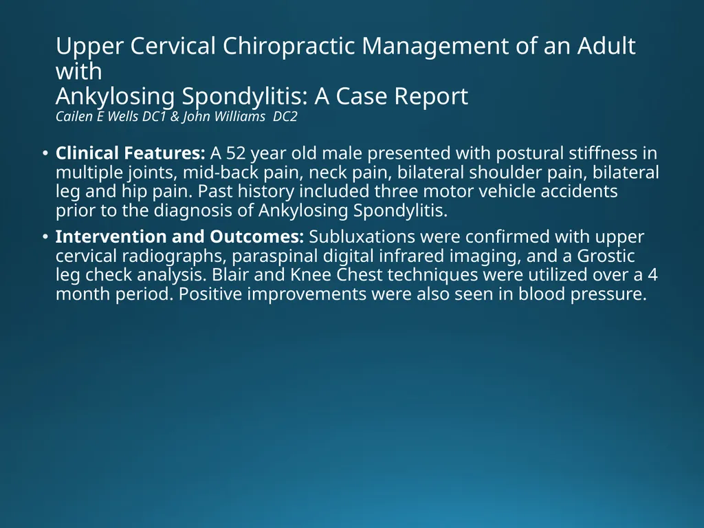 Blair Upper Cervical Research Hour 3 Blair - slide 20 of 40