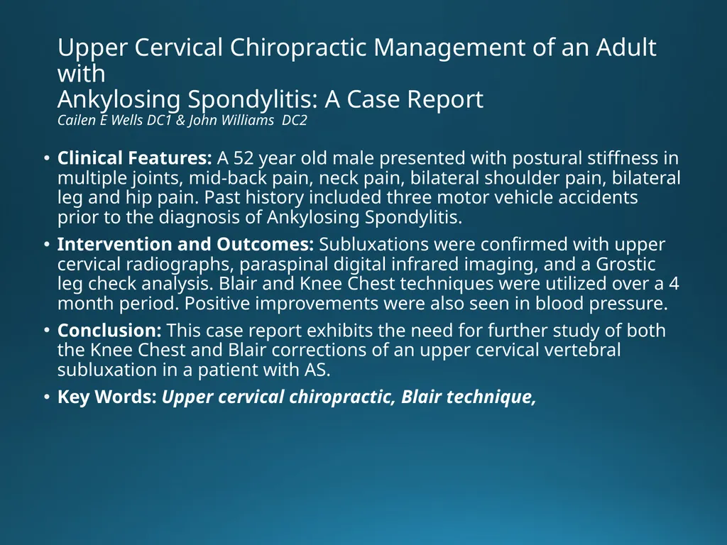 Blair Upper Cervical Research Hour 3 Blair - slide 21 of 40